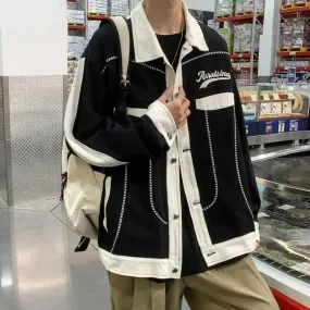 Aidase American High Street Plus Baseball Uniform Workwear Jacket Men's Ins Trendy Brand Loose Embroidered Jacket Trendy