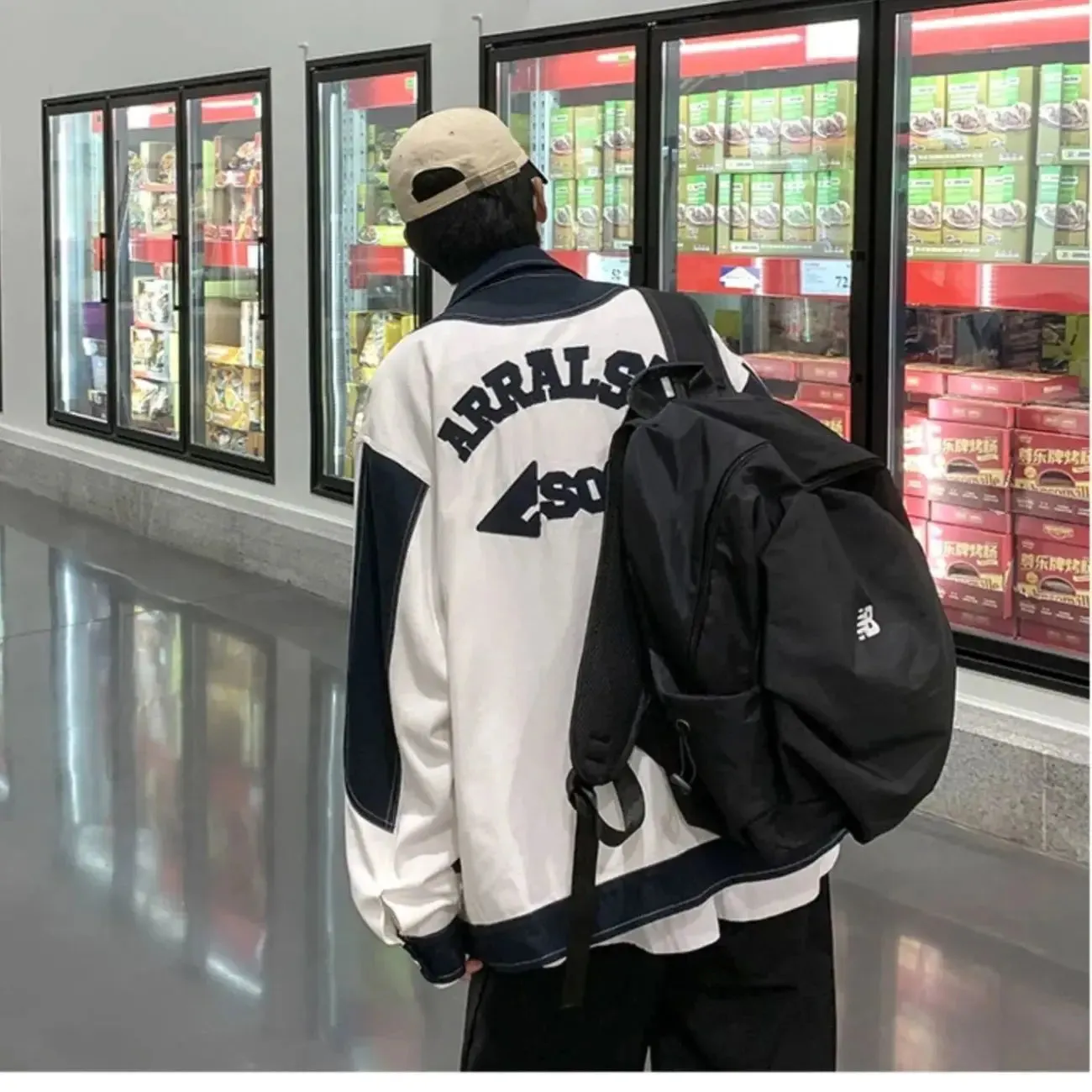 Aidase American High Street Plus Baseball Uniform Workwear Jacket Men's Ins Trendy Brand Loose Embroidered Jacket Trendy