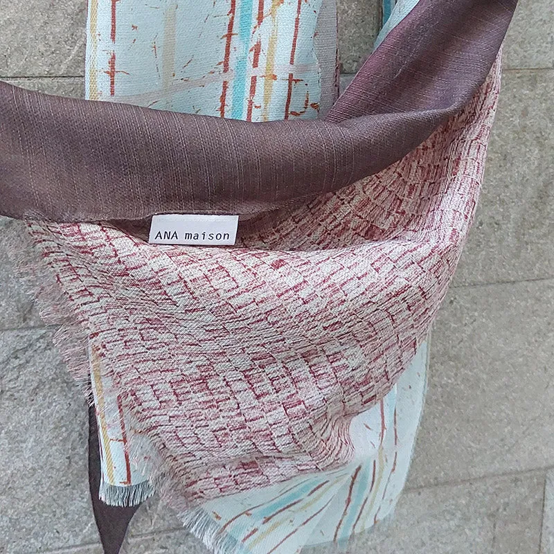 Ana Maison/Printed Silk Scarf (2 Styles)