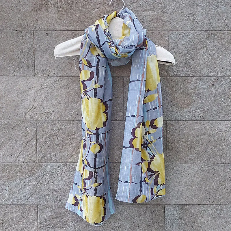 Ana Maison/Printed Silk Scarf (2 Styles)