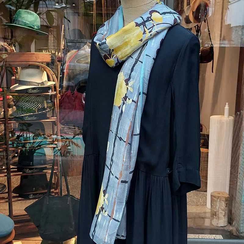 Ana Maison/Printed Silk Scarf (2 Styles)