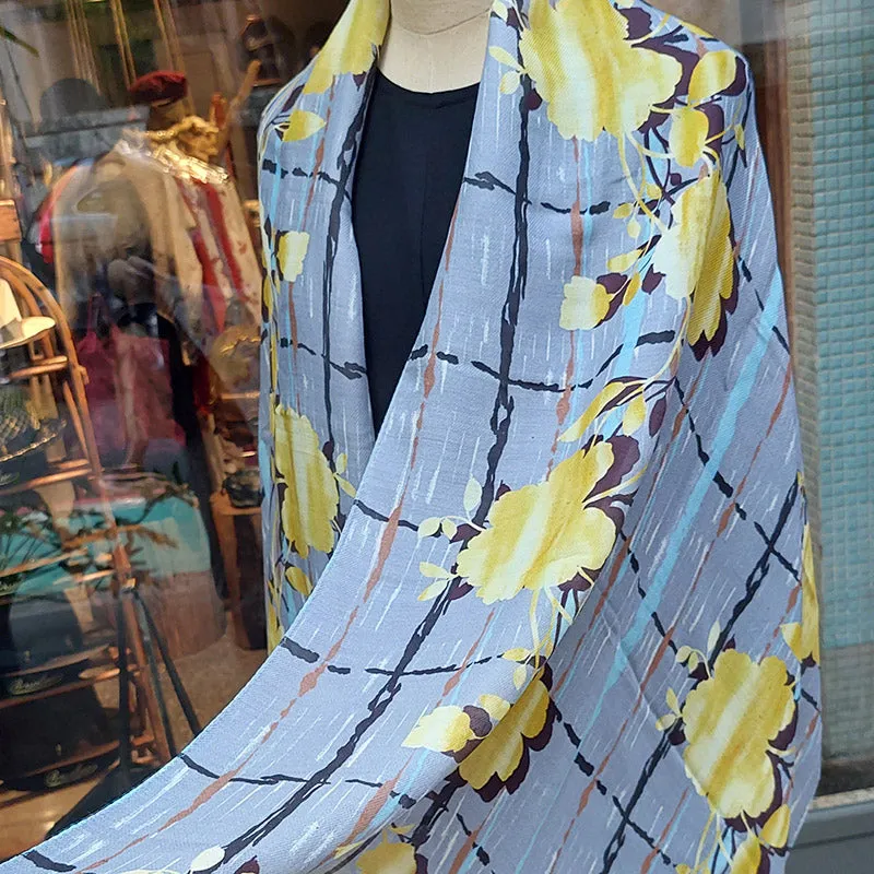 Ana Maison/Printed Silk Scarf (2 Styles)