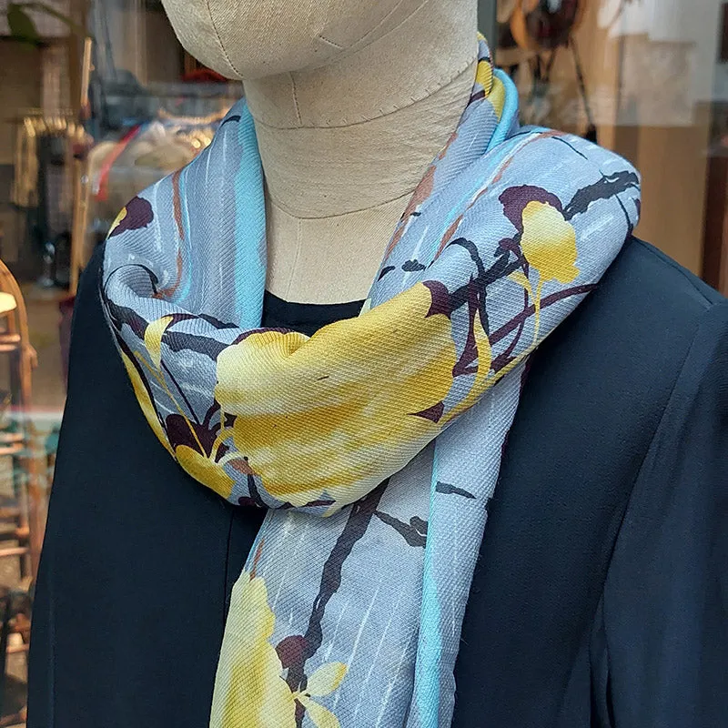 Ana Maison/Printed Silk Scarf (2 Styles)