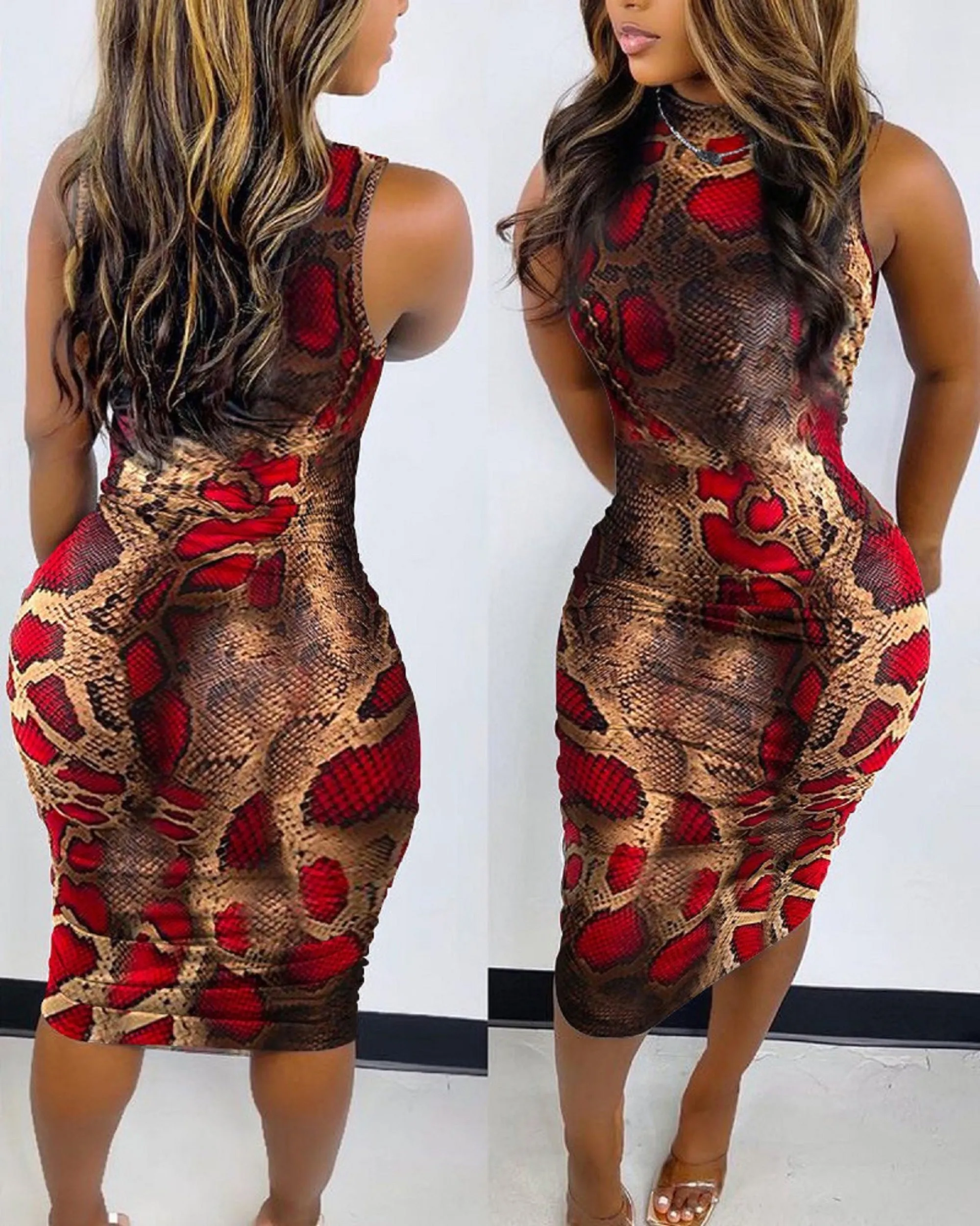 Animal Attraction Body-Con Dress