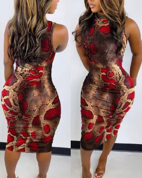 Animal Attraction Body-Con Dress