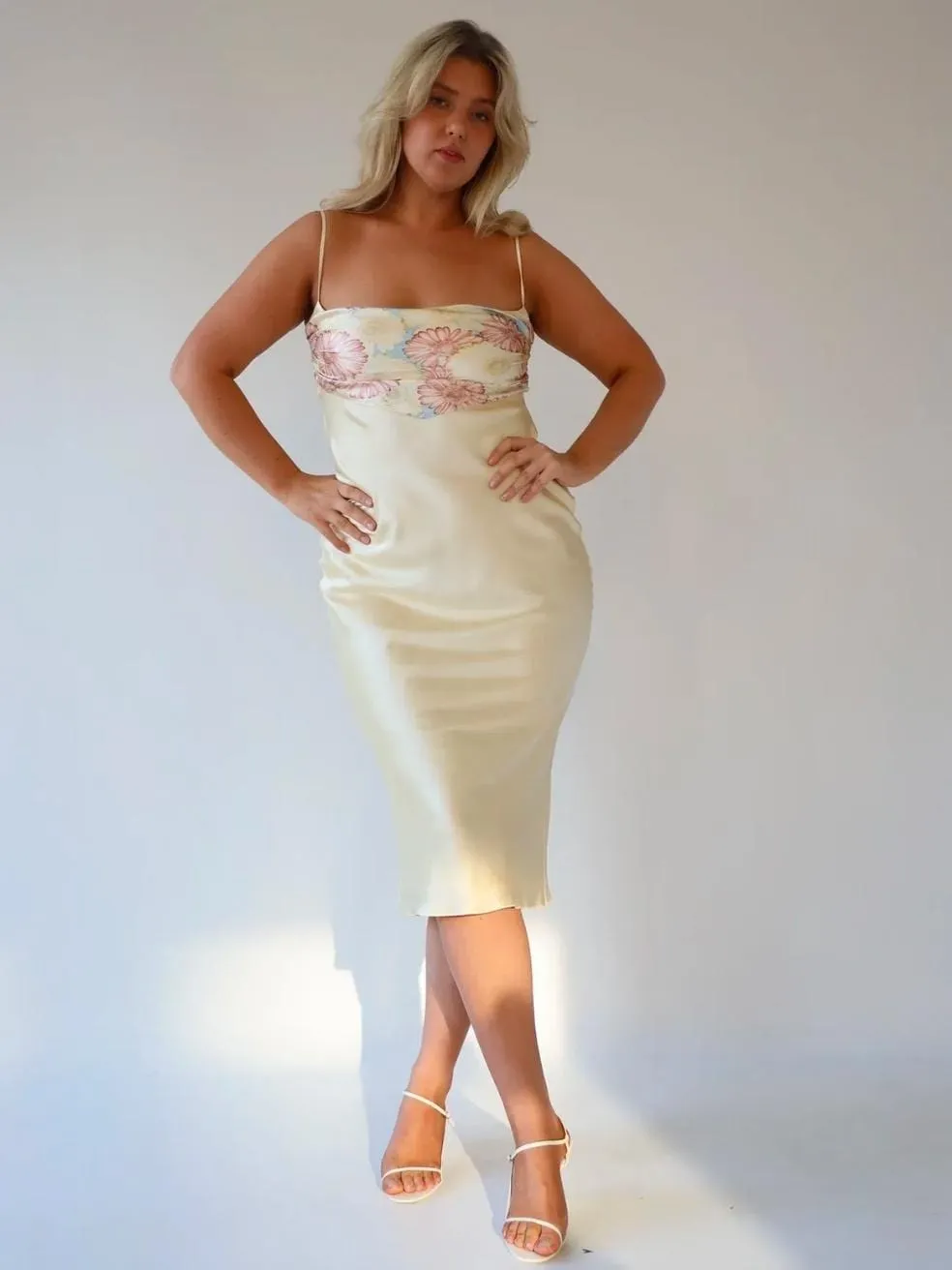 Bandana Slip Dress Sunflower Lady