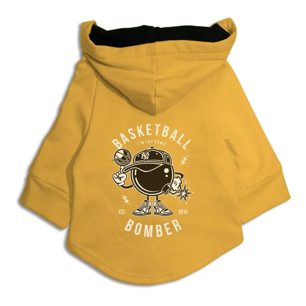 Basketball Bomber Dog Hoodie Jacket
