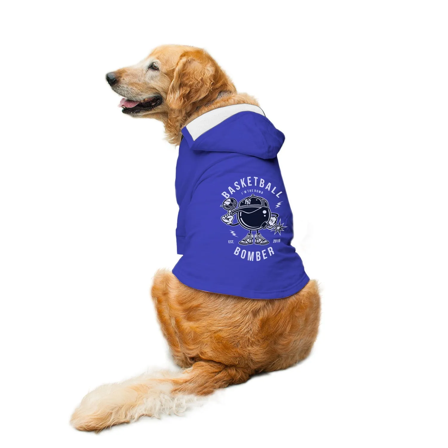 Basketball Bomber Dog Hoodie Jacket