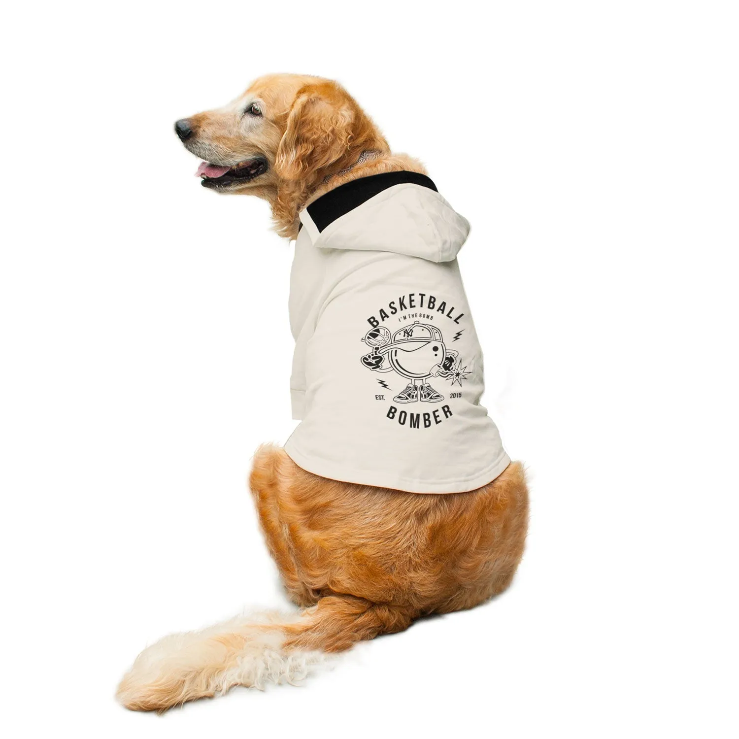 Basketball Bomber Dog Hoodie Jacket