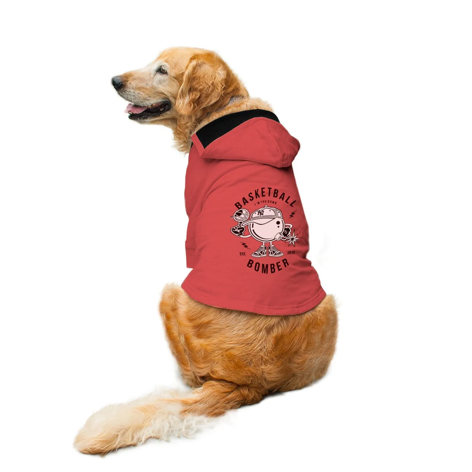 Basketball Bomber Dog Hoodie Jacket