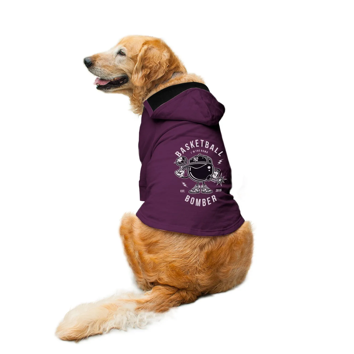 Basketball Bomber Dog Hoodie Jacket