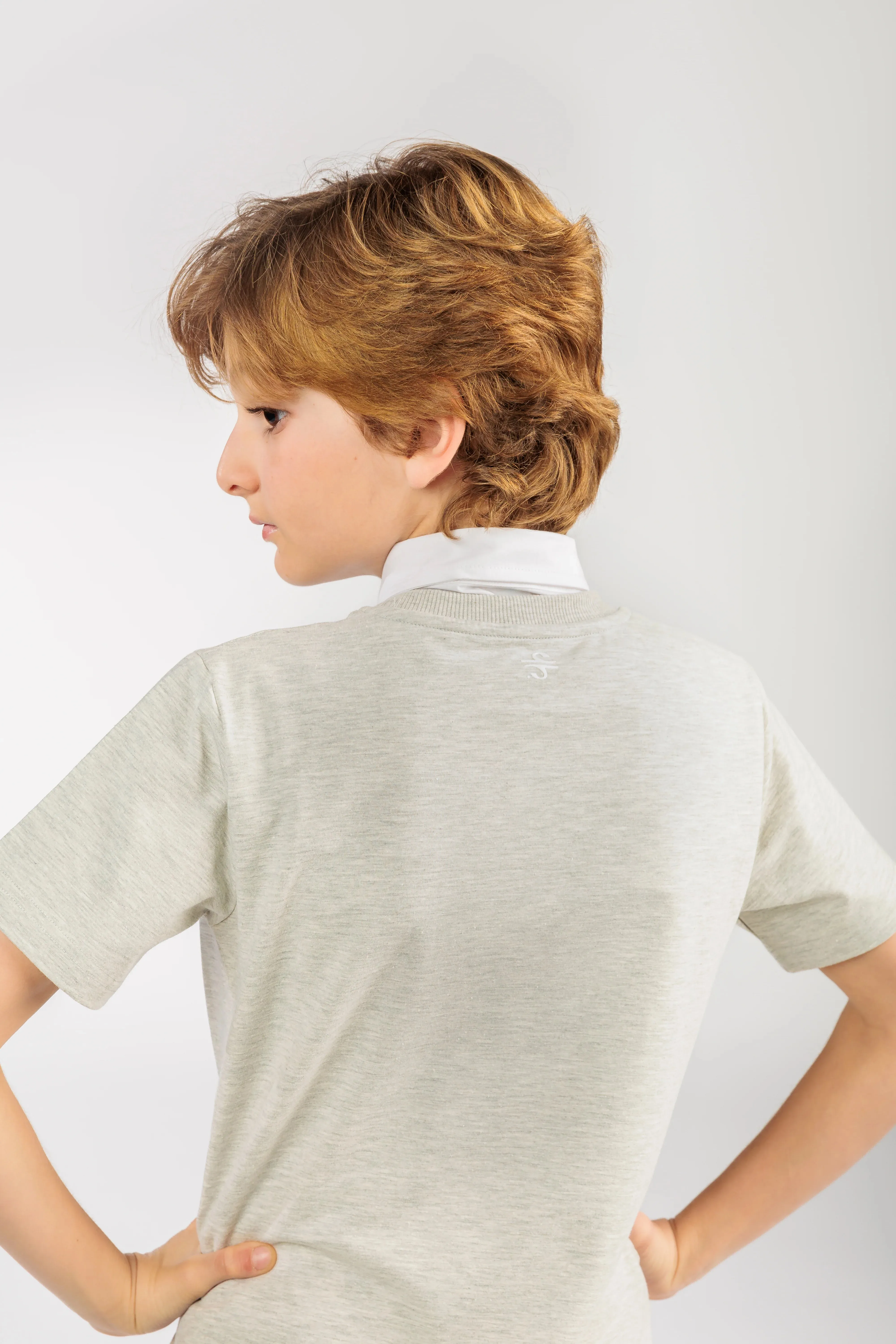 Big Boy Light Grey Polo Shirt
