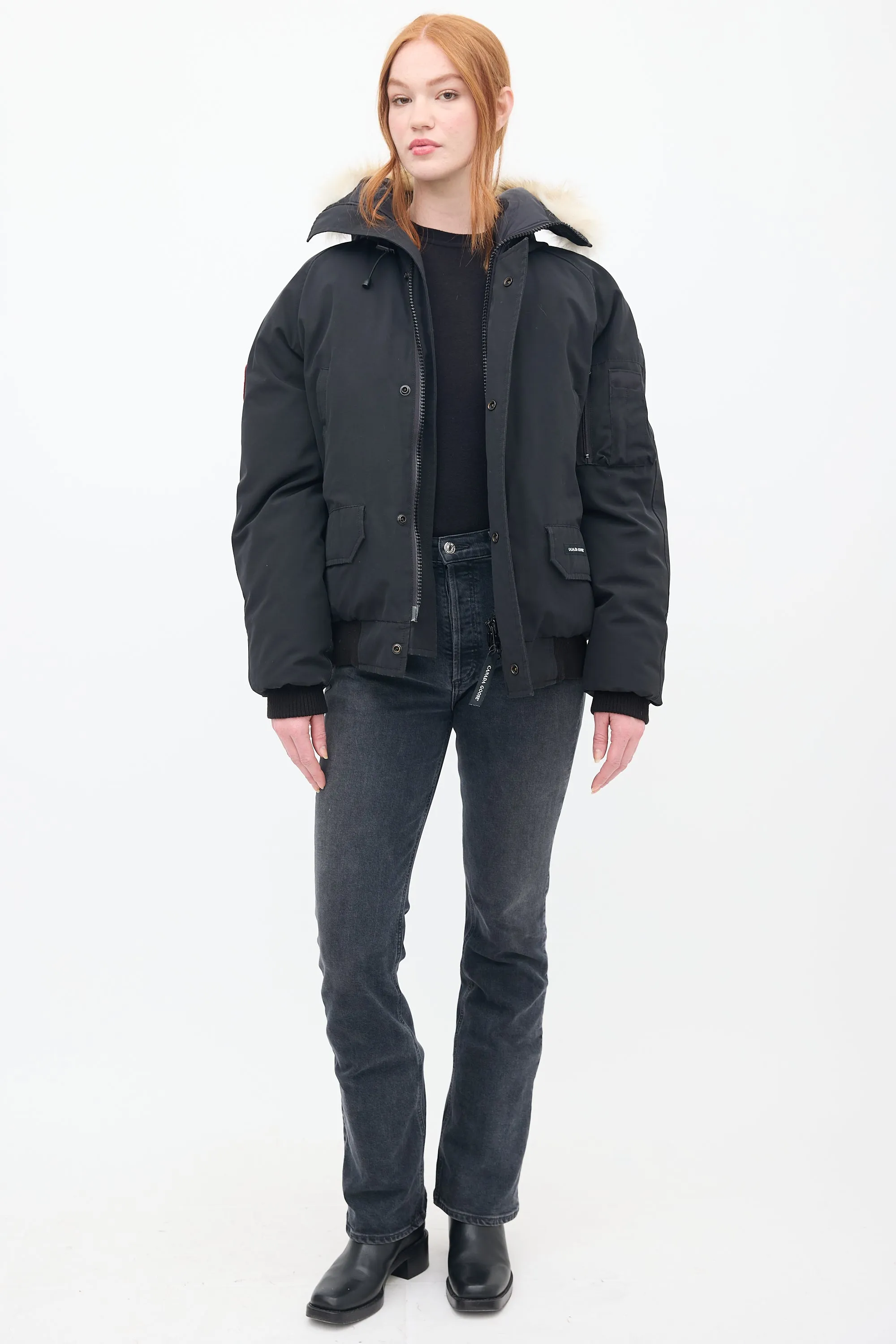 Black Down Chilliwack Heritage Bomber Jacket