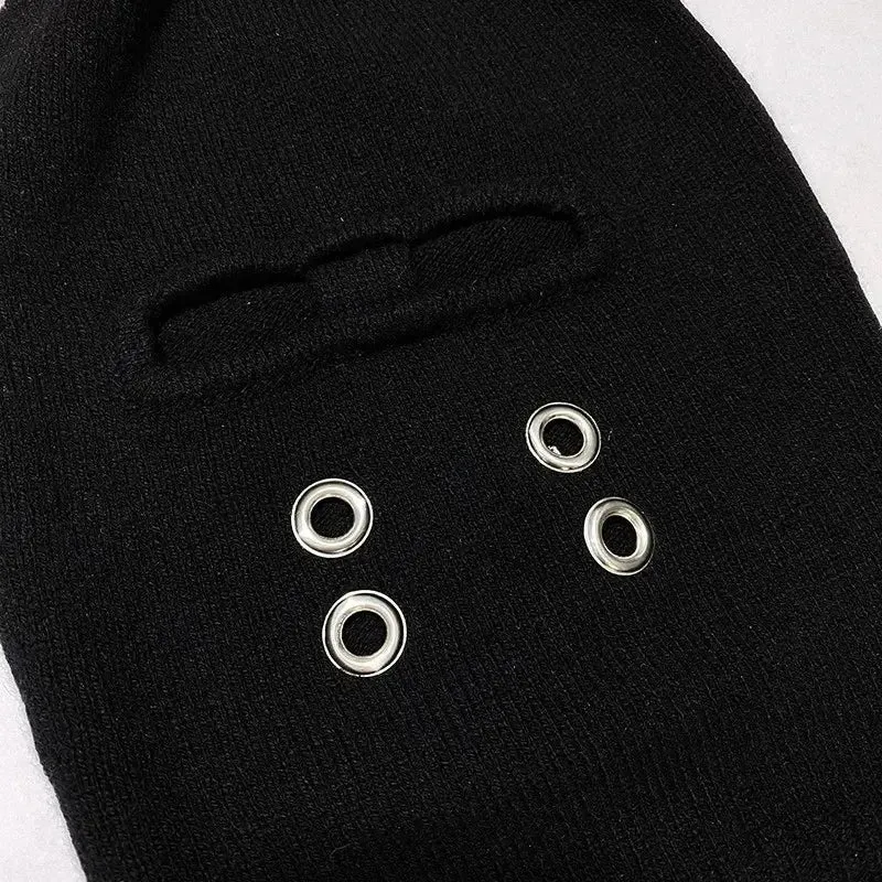 Black Knitted Balaclava