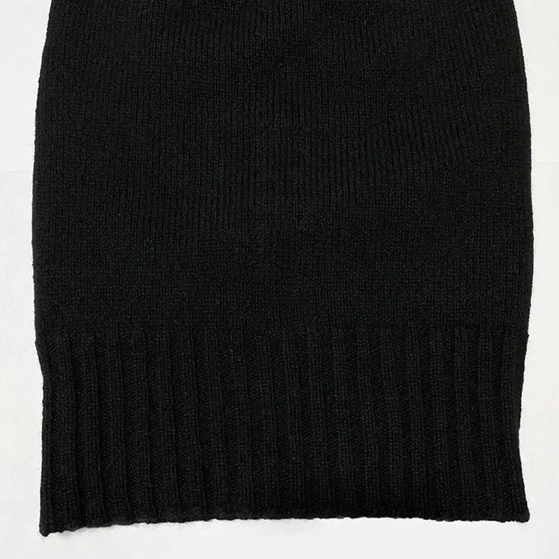 Black Knitted Balaclava