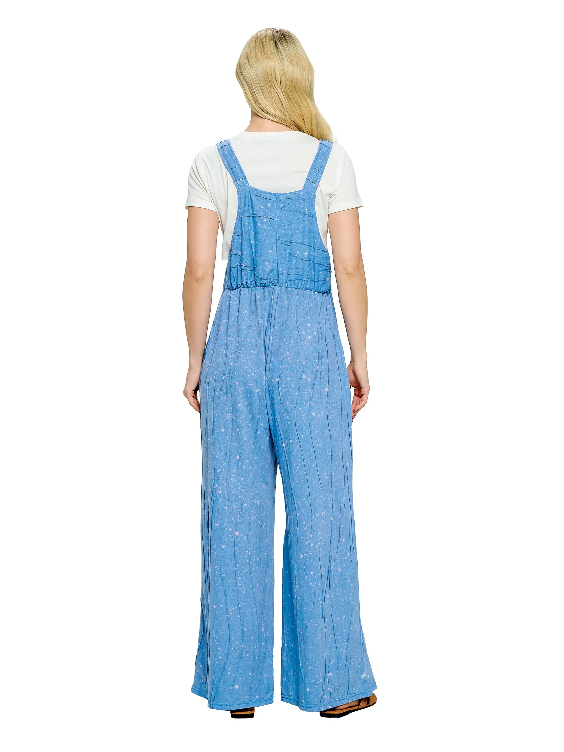 Boho Overall Hippie Multi Dot Dye