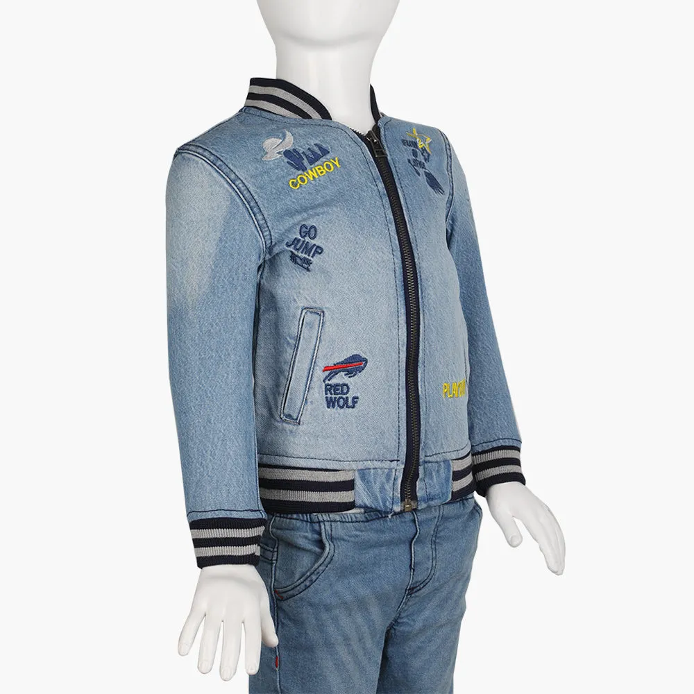 Boys Denim Jacket - Mid Blue