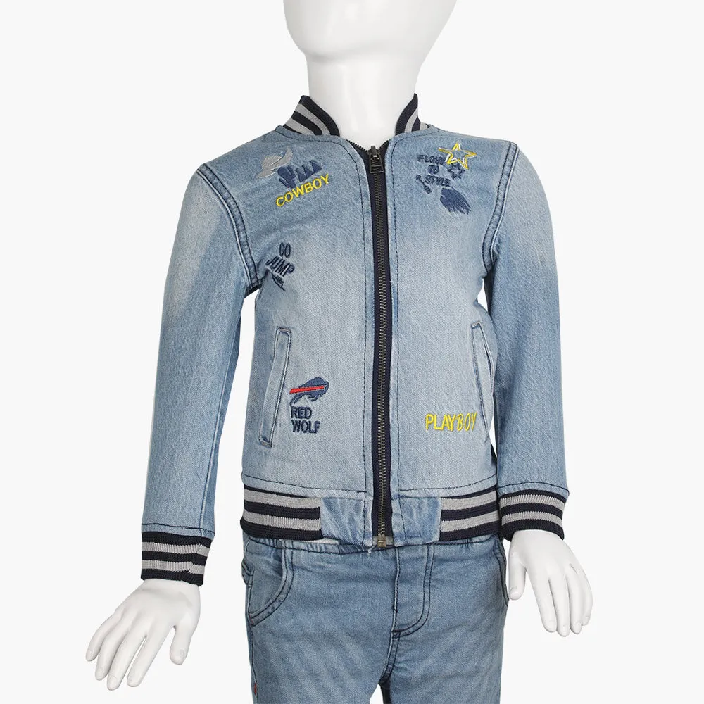 Boys Denim Jacket - Mid Blue