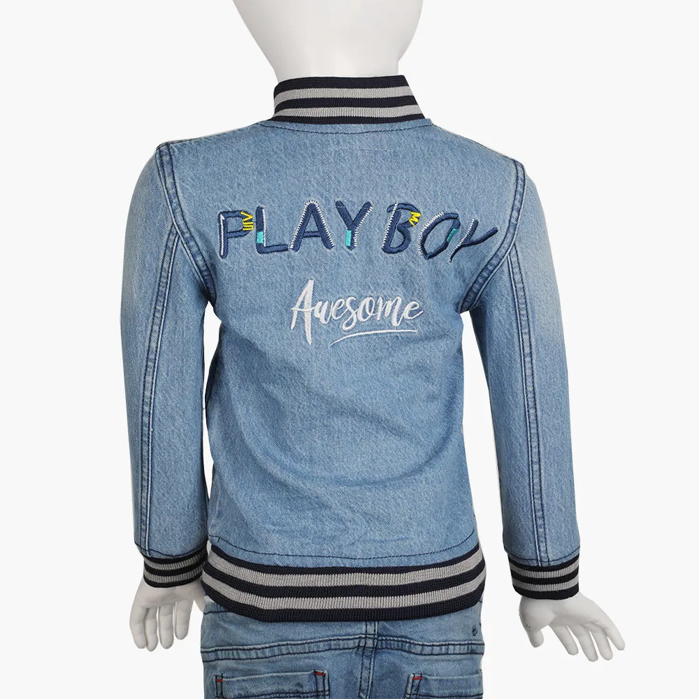 Boys Denim Jacket - Mid Blue