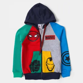 Boys Knitted Jacket Action  - Multi
