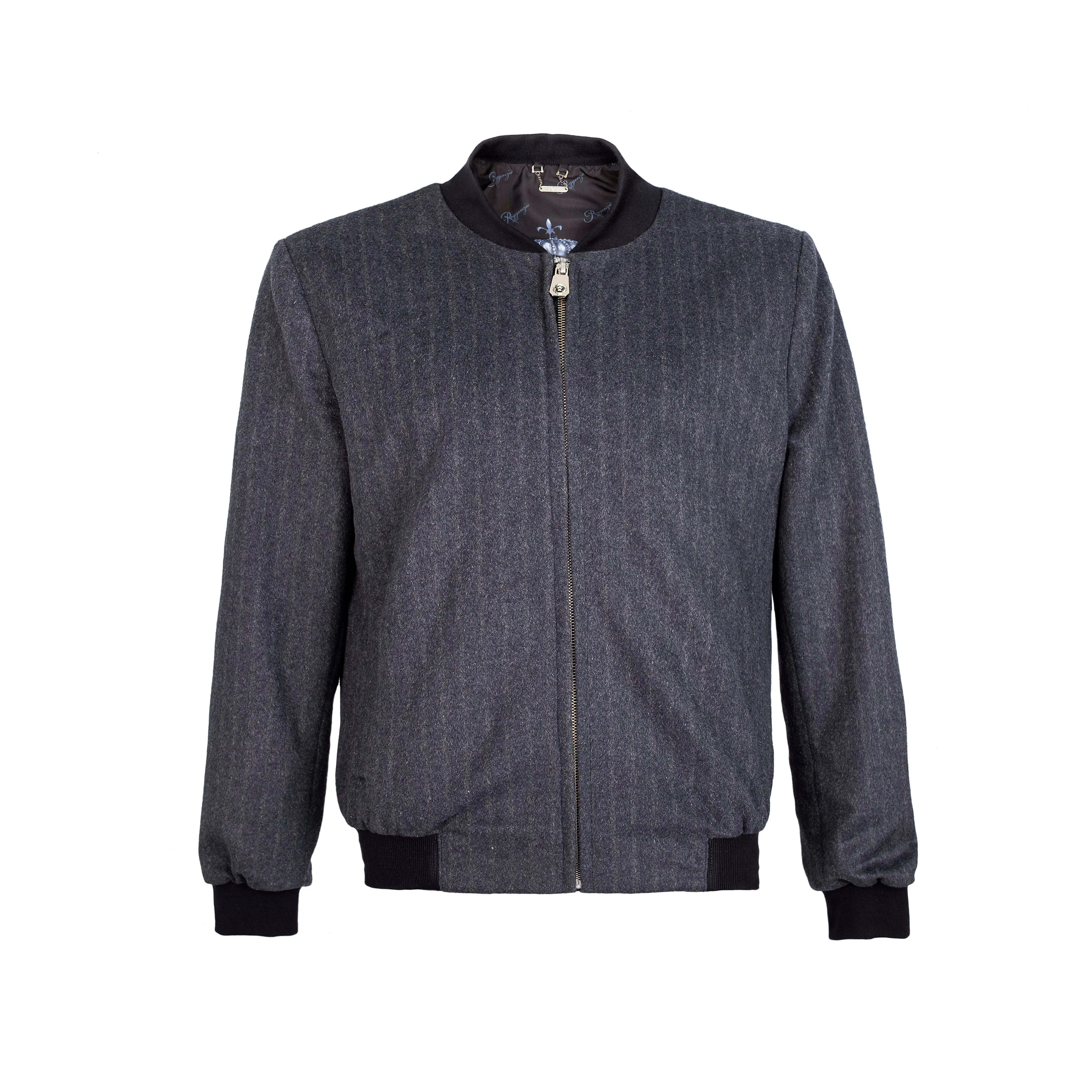 CASHMERE SRIPE BOMBER JACKET