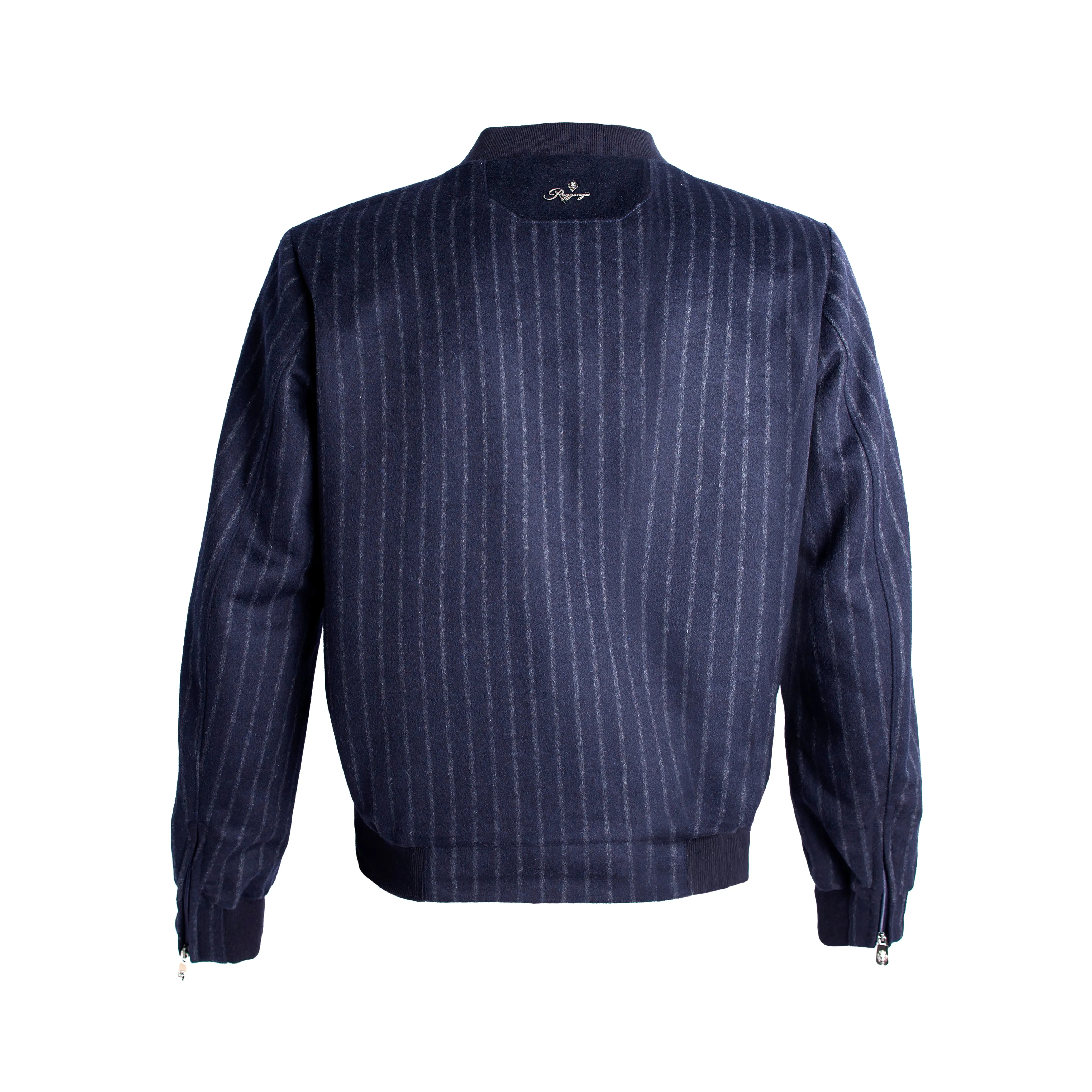 CASHMERE SRIPE BOMBER JACKET