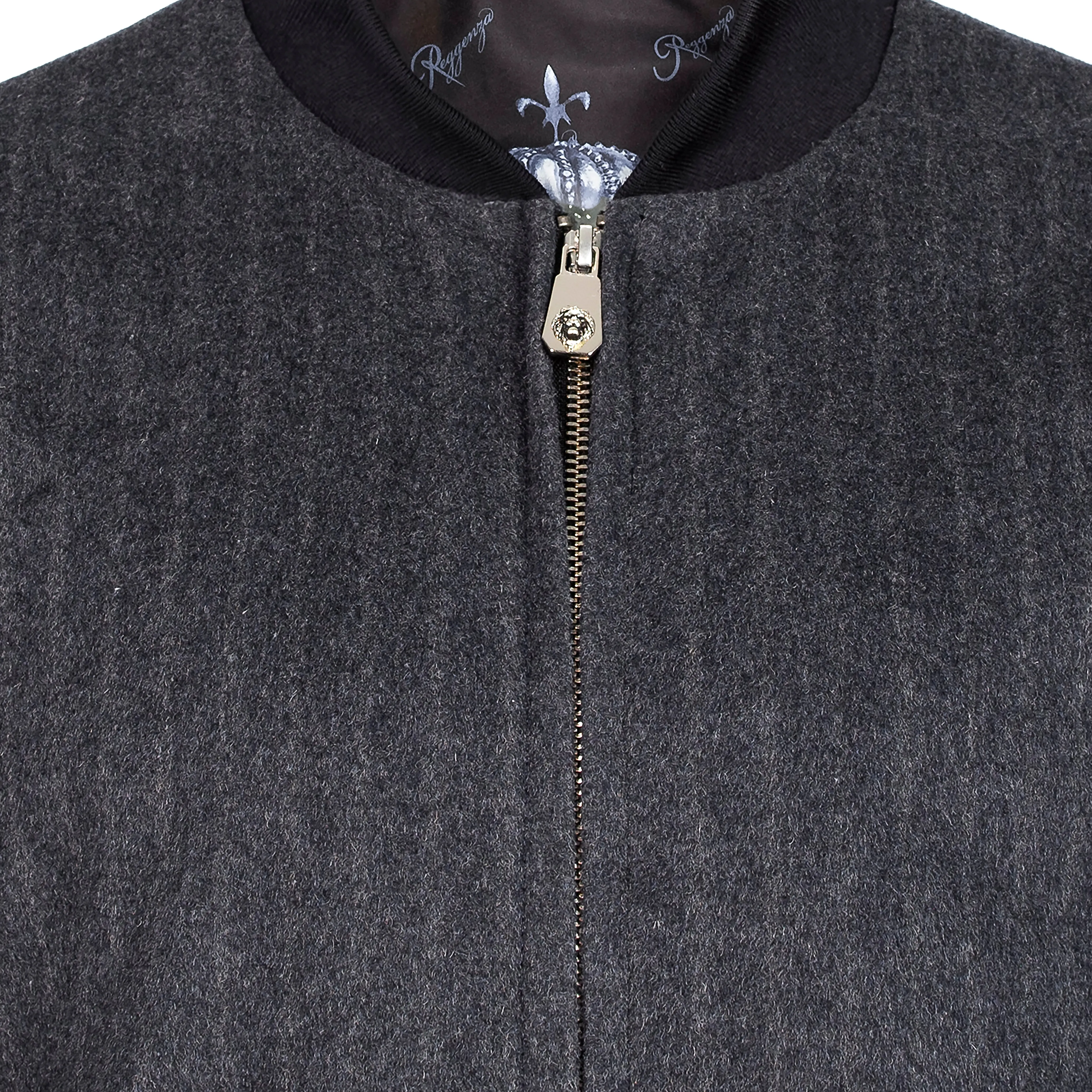 CASHMERE SRIPE BOMBER JACKET