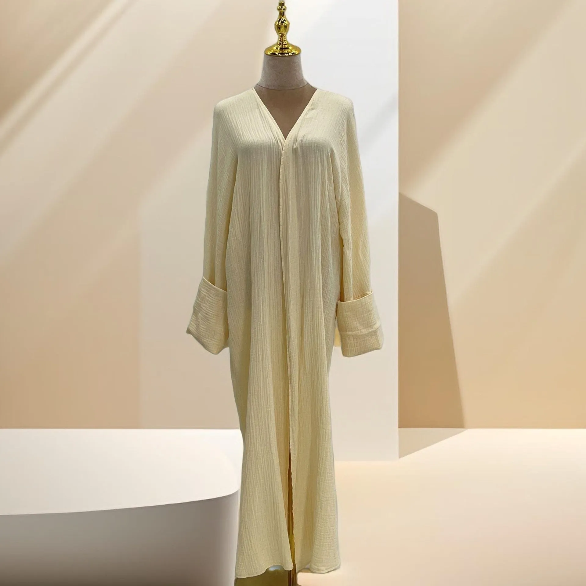 Casual cardigan abaya and Pants Set