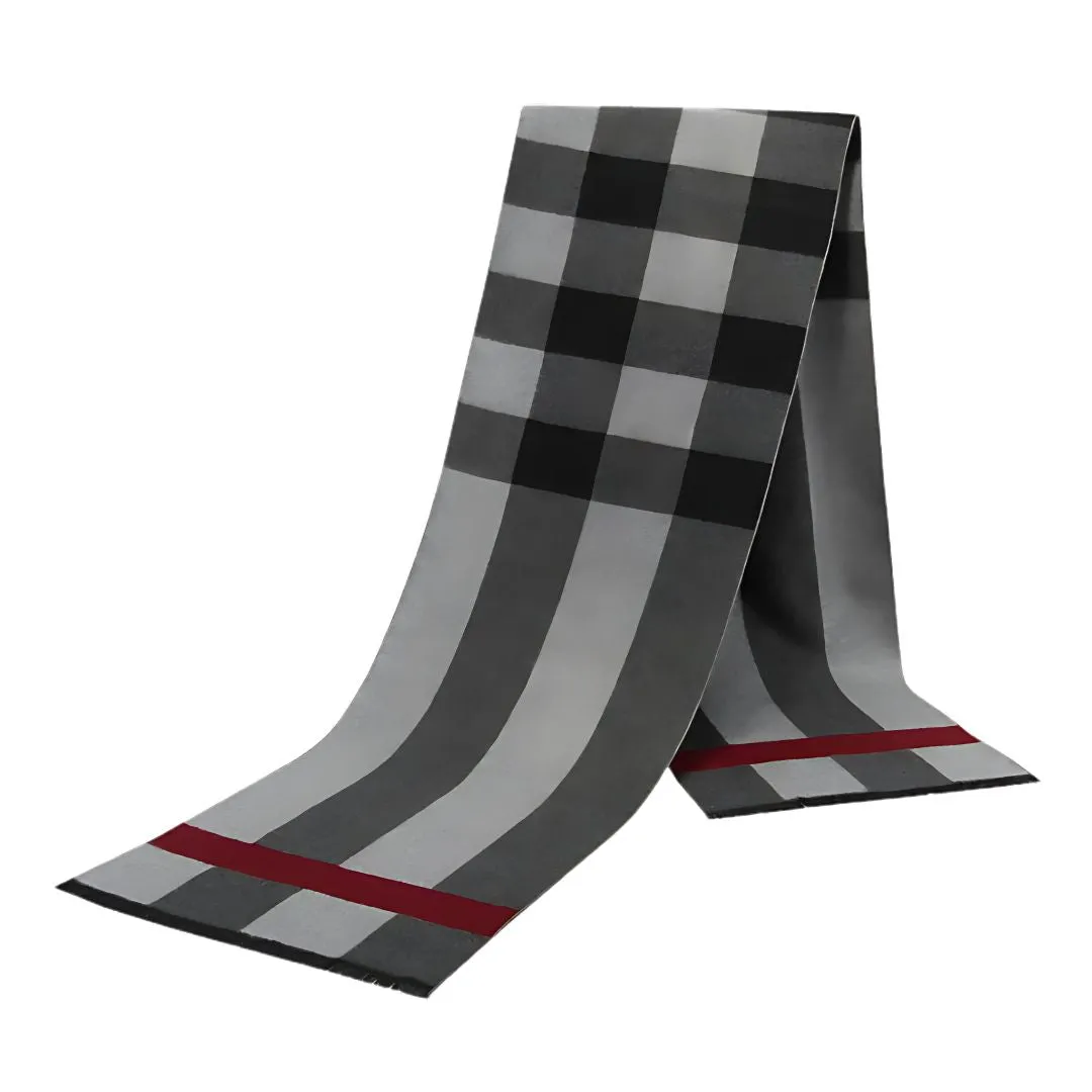 Classic Plaid Cashmere Wool Scarf