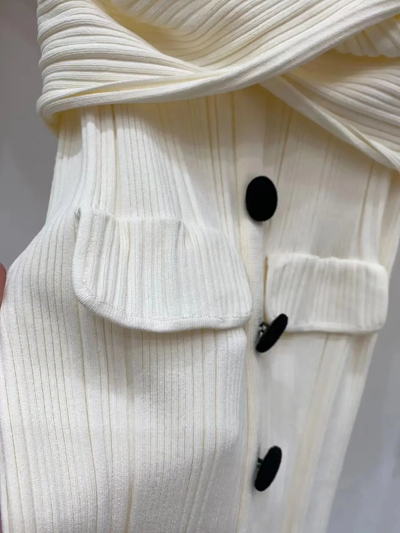 Classy Fit Off - Shoulder Slim-fit Knitted Long Dress