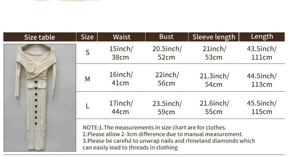 Classy Fit Off - Shoulder Slim-fit Knitted Long Dress