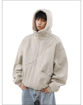 Clean Fit Fleece Lined Hooded Jacket