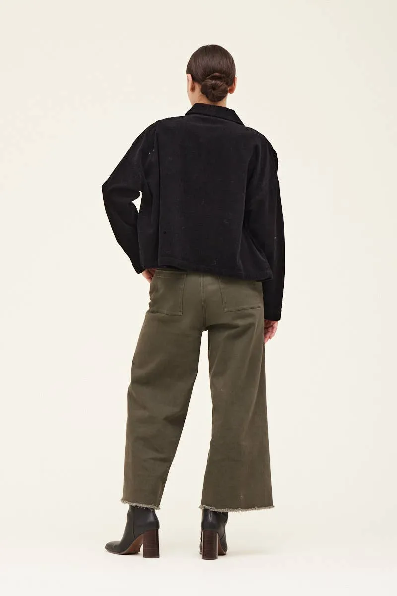 Cropped Corduroy Jacket