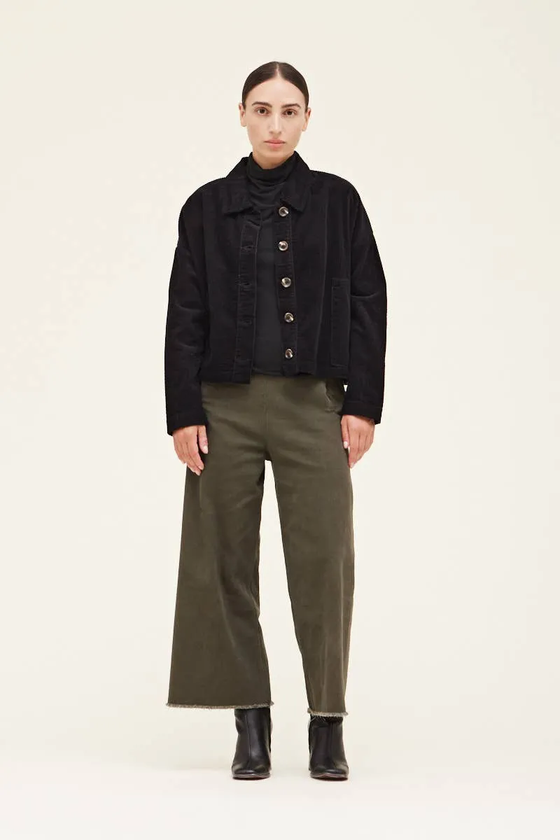 Cropped Corduroy Jacket