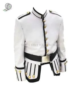Custom Military Doublet Jacket In White