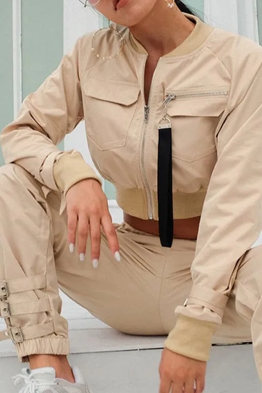 CY200 Zip Up Cropped Jacket