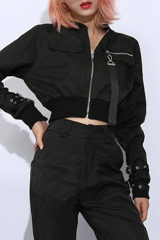 CY200 Zip Up Cropped Jacket