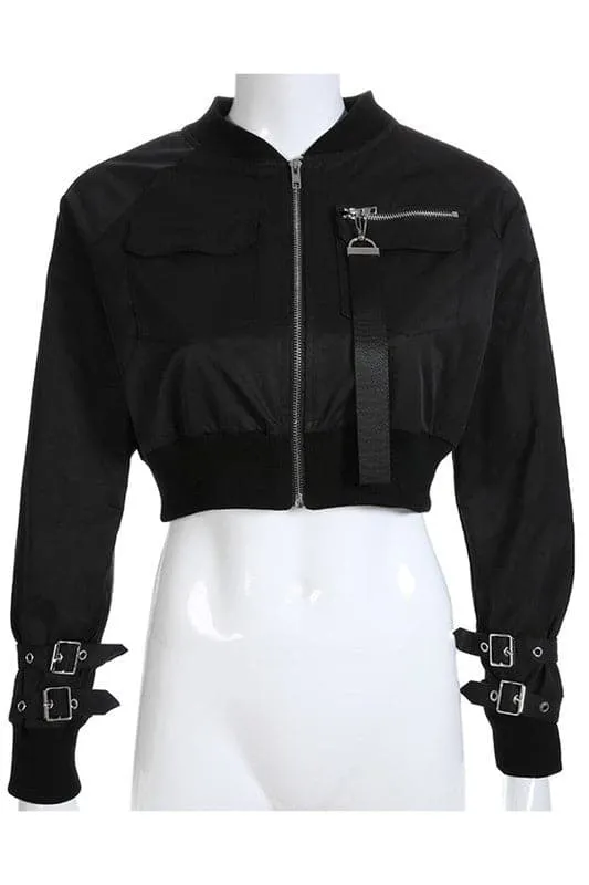 CY200 Zip Up Cropped Jacket