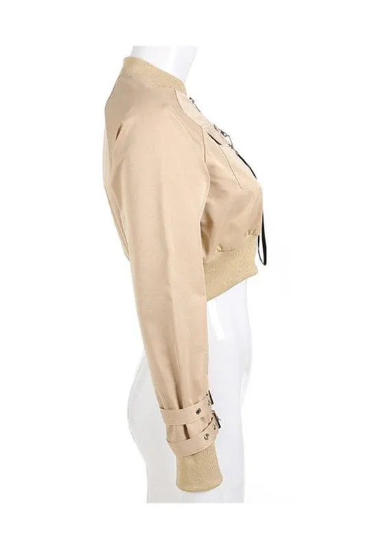 CY200 Zip Up Cropped Jacket