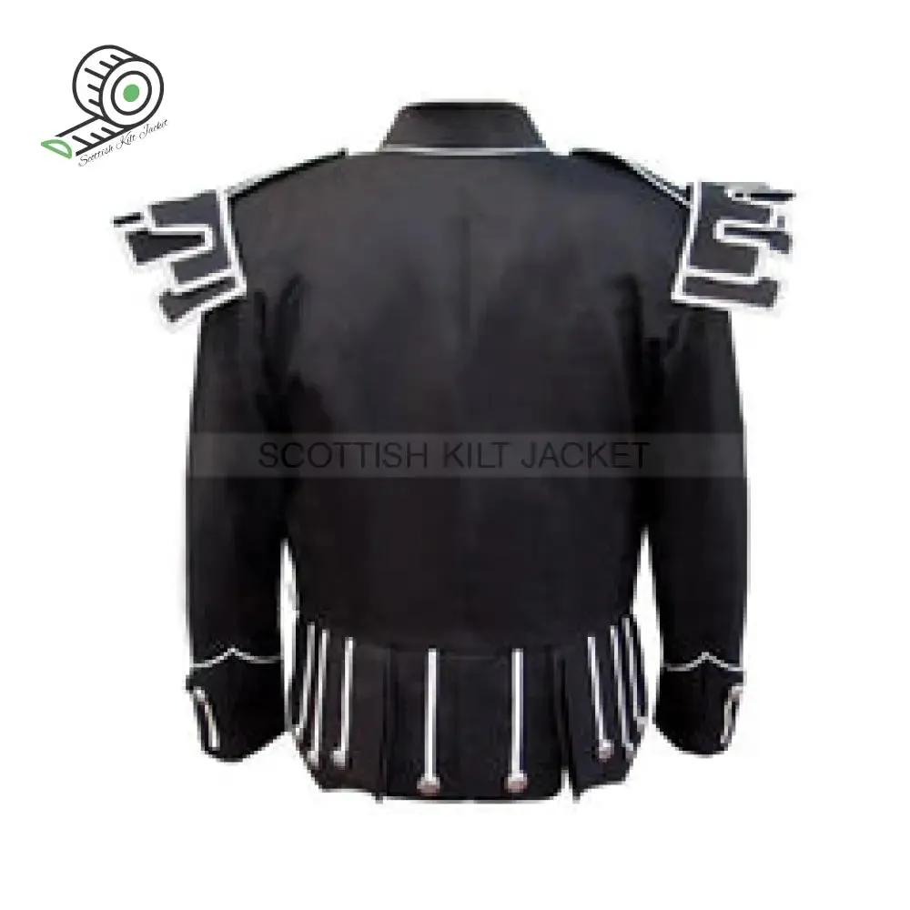 Doublet Jacket Black Gabardine Guards Style