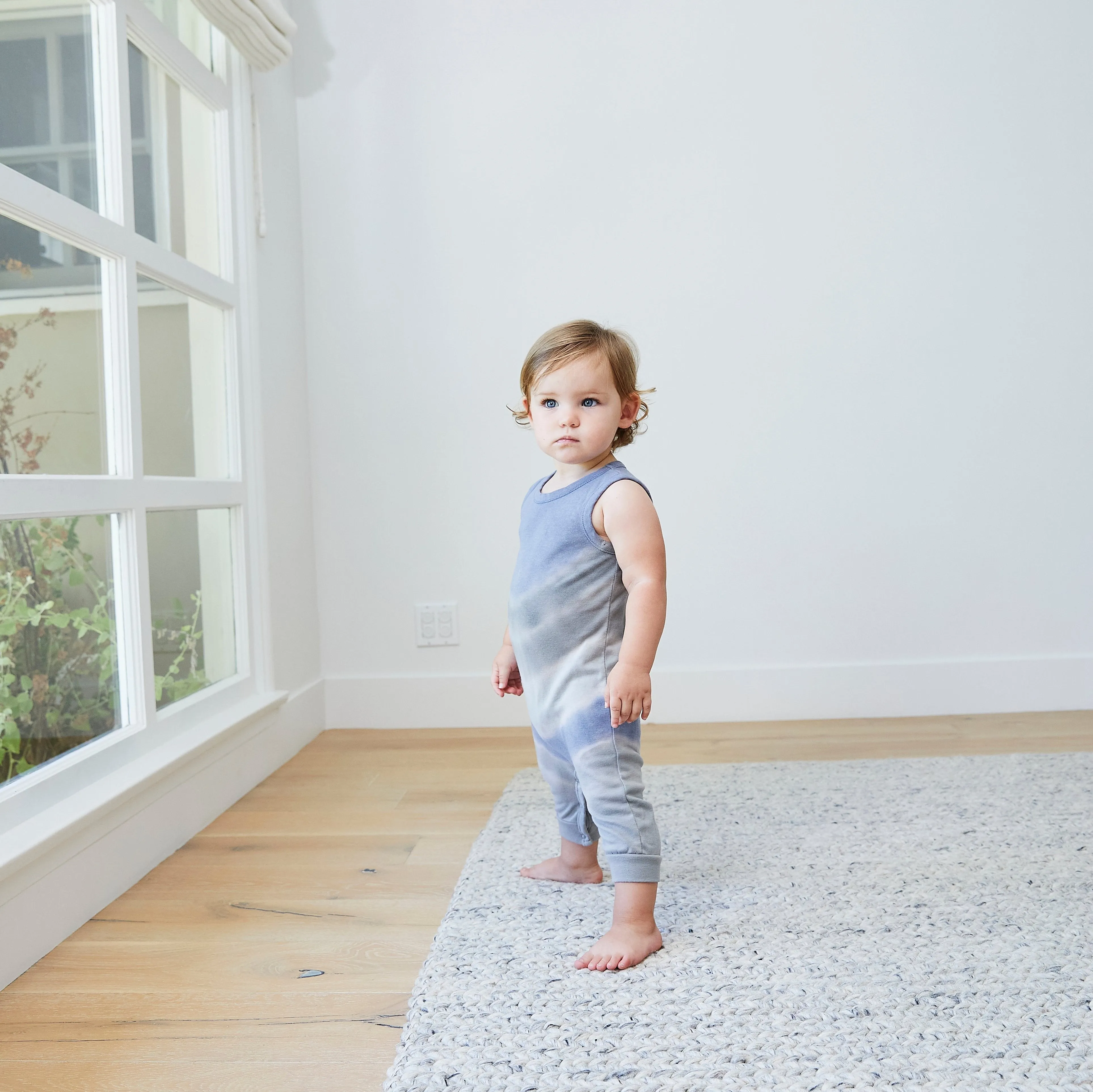 Eco-Rib Tie Dye Tank Overall