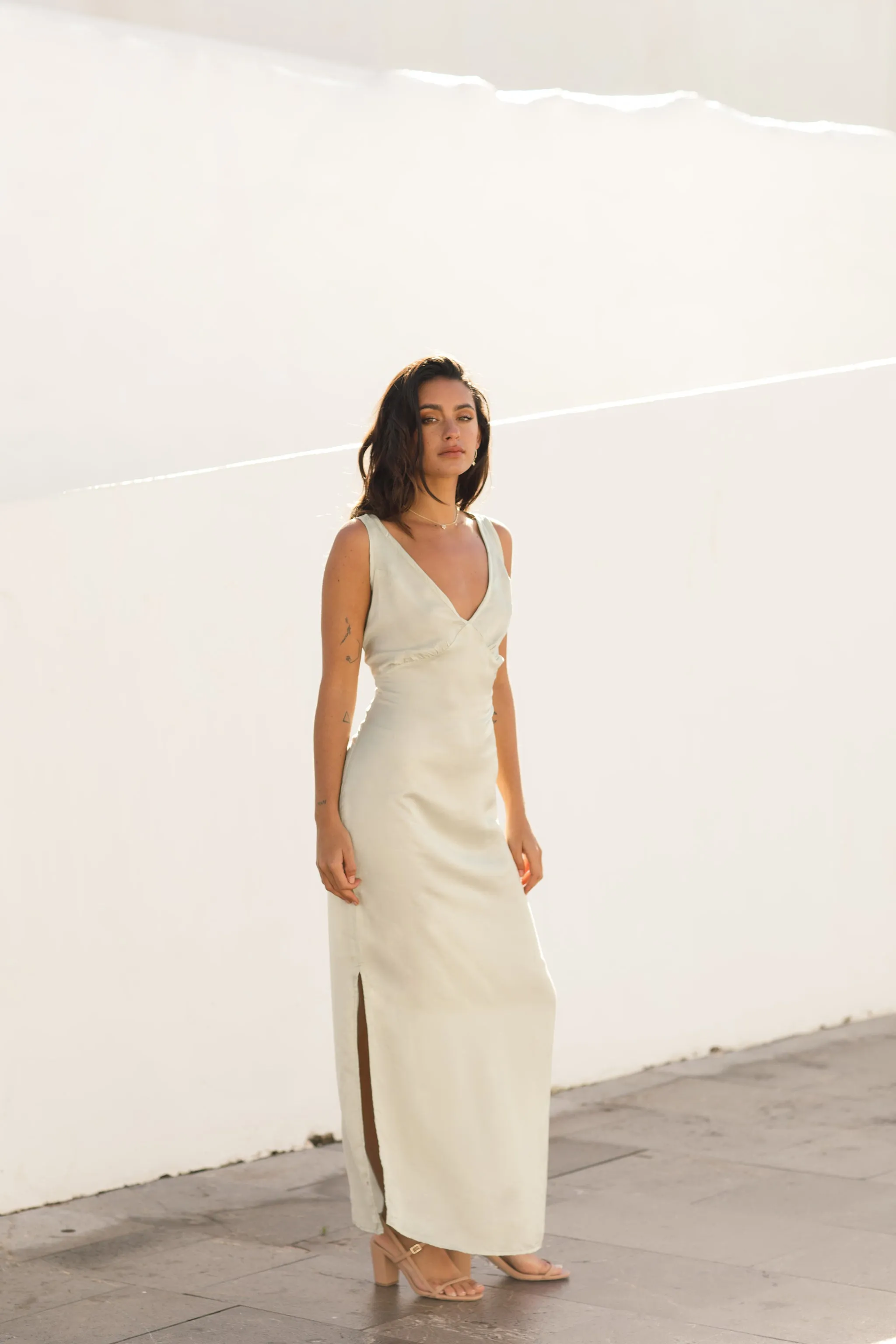Esme Slip Dress Seafoam