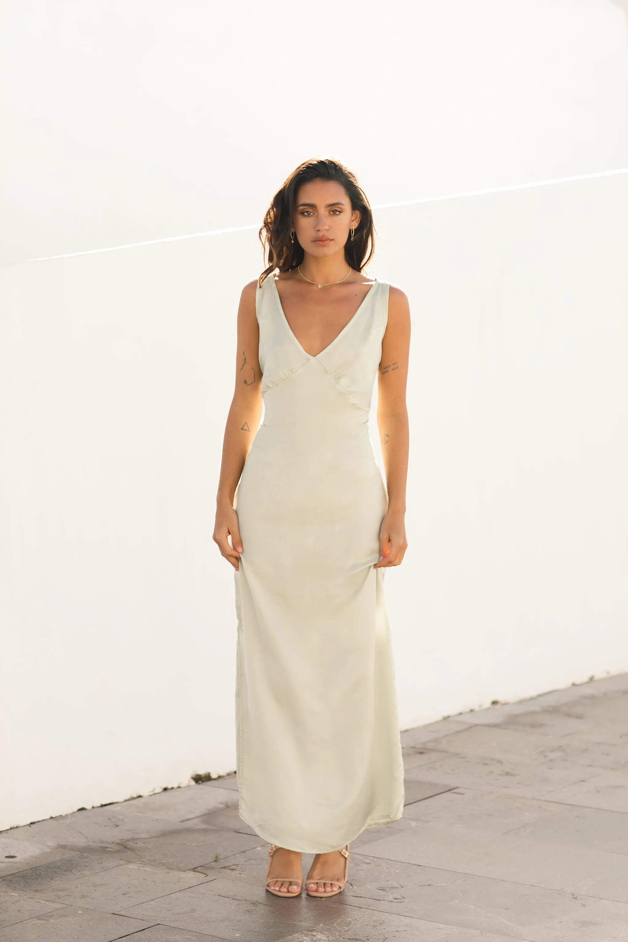 Esme Slip Dress Seafoam