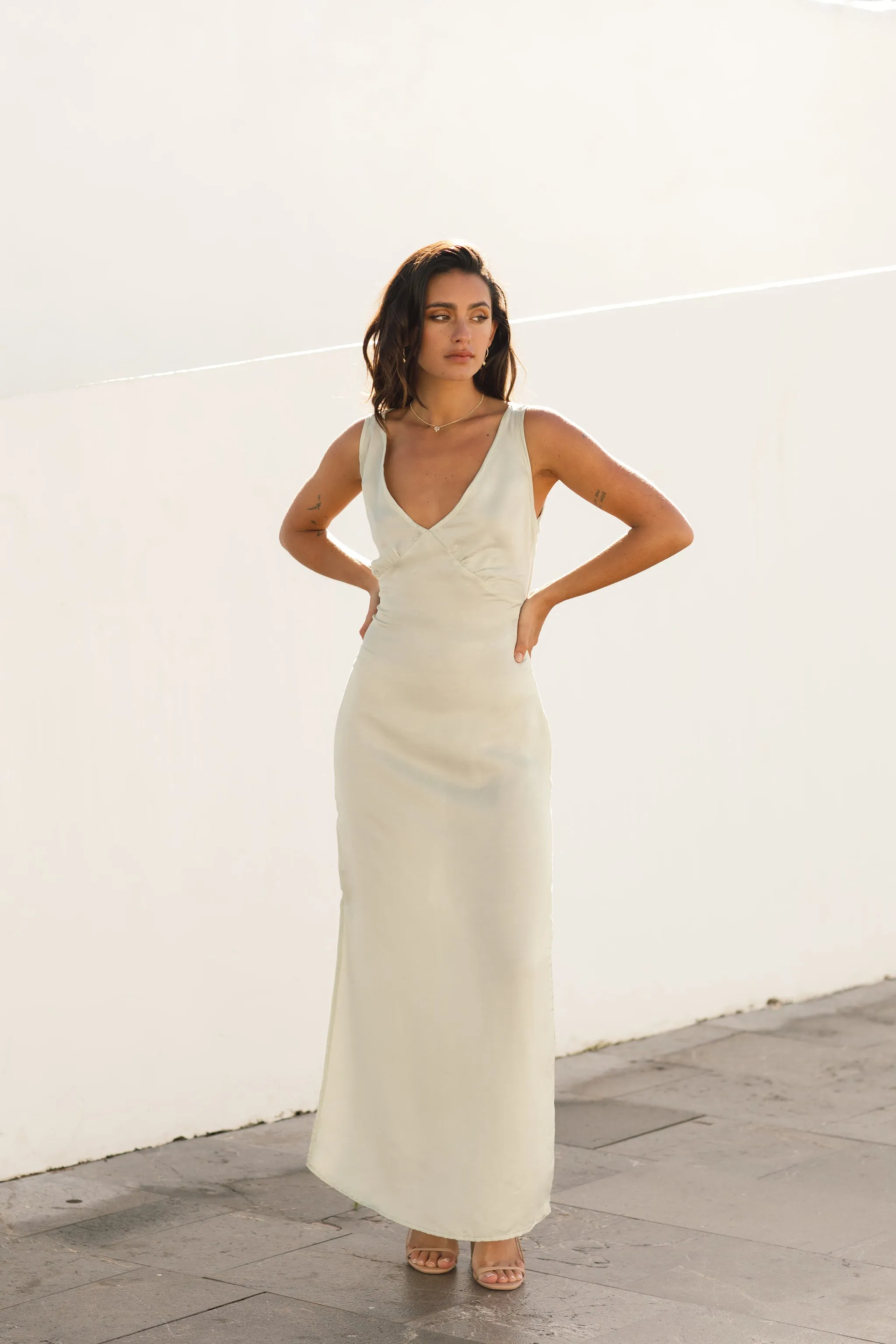 Esme Slip Dress Seafoam