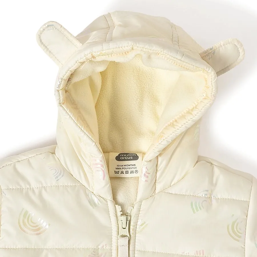Farm Friends White Winter Jacket