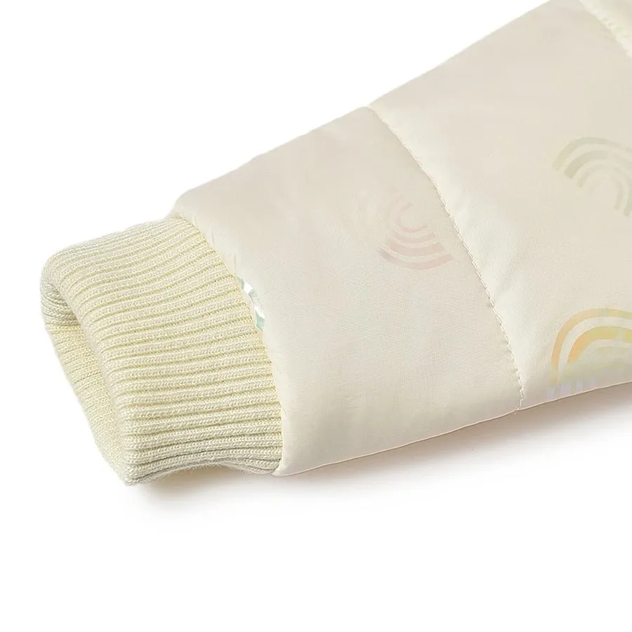 Farm Friends White Winter Jacket