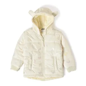 Farm Friends White Winter Jacket