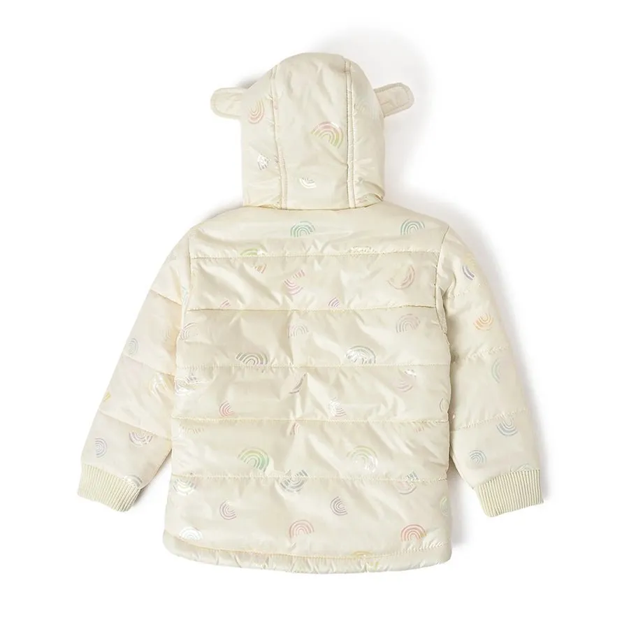 Farm Friends White Winter Jacket