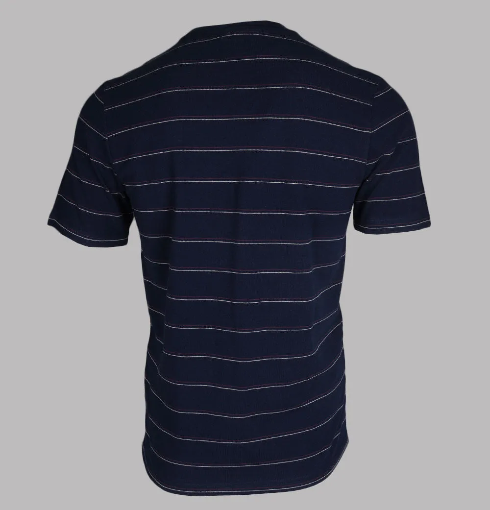 Fila Vintage Leon Stripe T-Shirt Navy