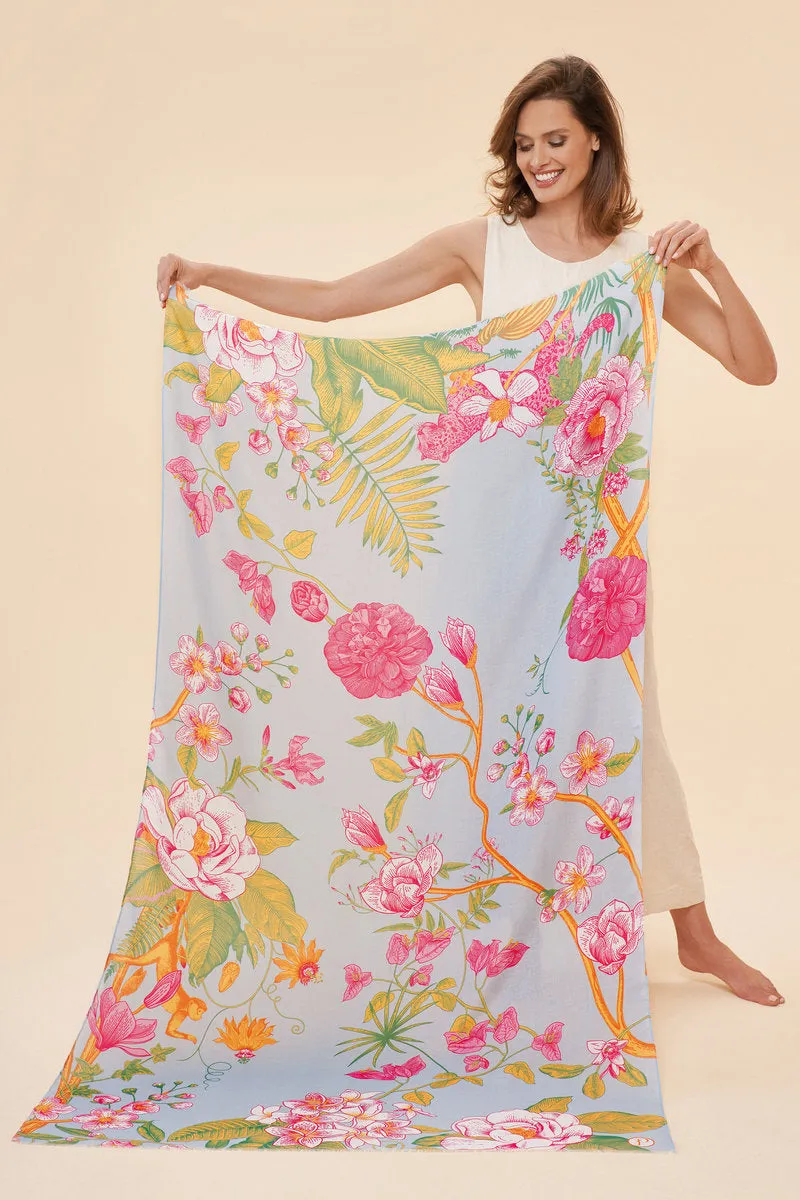 Floral Jungle Lavender Print Scarf